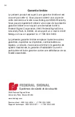 Preview for 28 page of Federal Signal Corporation AMR6-100K Installation And Maintenance Instructions Manual