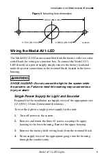 Preview for 9 page of Federal Signal Corporation AV1-LED Installation And Maintenance Manual