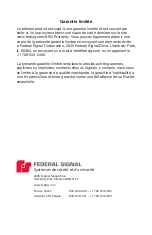 Preview for 9 page of Federal Signal Corporation BPL26L Installation And Maintenance  Instruction