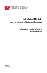 Preview for 15 page of Federal Signal Corporation BPL26L Installation And Maintenance  Instruction