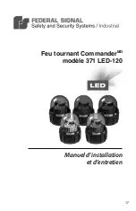 Предварительный просмотр 17 страницы Federal Signal Corporation Commander 371LED-120 Installation And Maintenance Manual