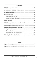 Preview for 3 page of Federal Signal Corporation Commander 371LED-120A Installation And Maintenance Manual