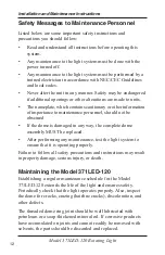 Preview for 12 page of Federal Signal Corporation Commander 371LED-120A Installation And Maintenance Manual