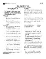 Preview for 1 page of Federal Signal Corporation CudaTriOptic 350205 Installation Instructions