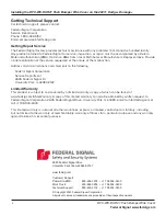 Preview for 4 page of Federal Signal Corporation DFC-WC-DUR21 Manual