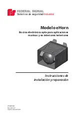 Preview for 34 page of Federal Signal Corporation eHorn Installation And Service Instructions Manual