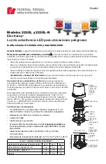 Preview for 3 page of Federal Signal Corporation Electraray 225XL Installation And Maintenance Instructions Manual