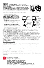 Preview for 4 page of Federal Signal Corporation Electraray 225XL Installation And Maintenance Instructions Manual