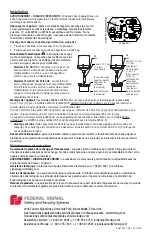 Preview for 6 page of Federal Signal Corporation Electraray 225XL Installation And Maintenance Instructions Manual