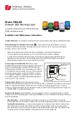 Preview for 1 page of Federal Signal Corporation Fireball FB2LED Installation And Maintenance Instructions Manual