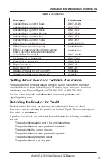 Preview for 25 page of Federal Signal Corporation G-LED Installation And Maintenance Instructions Manual