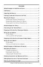 Preview for 3 page of Federal Signal Corporation G-STR 120 Vac Installation And Maintenance Instructions Manual