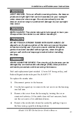 Preview for 21 page of Federal Signal Corporation G-STR 120 Vac Installation And Maintenance Instructions Manual