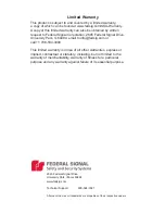 Preview for 2 page of Federal Signal Corporation GEN-IIB/C User Manual