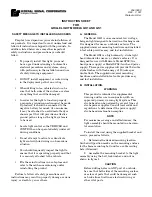 Federal Signal Corporation GH1 Instruction Sheet preview