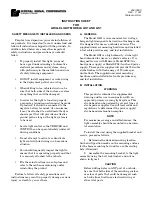 Preview for 1 page of Federal Signal Corporation GH1 Instruction Sheet