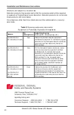 Preview for 26 page of Federal Signal Corporation Global Series Installation And Maintenance Instructions Manual