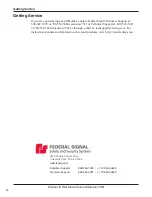 Preview for 20 page of Federal Signal Corporation Informer-IP Wall Mount B Series Description, Specifications, Installation, And Operation Manual