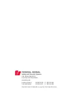 Preview for 2 page of Federal Signal Corporation Informer15 I-IP15 Manual