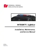 Federal Signal Corporation Integrity44 Installation Maintenance And Service Manual preview