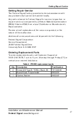 Preview for 27 page of Federal Signal Corporation IPX6 IMPAXX Installation And Maintenance Manual