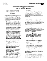 Federal Signal Corporation JET JLX Series Installation And Maintenance Instructions preview