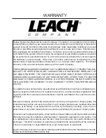 Предварительный просмотр 3 страницы Federal Signal Corporation LEACH 2R-III Service Manual