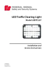 Federal Signal Corporation LEDTCL97 Installation And Service Instructions Manual preview