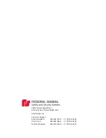 Предварительный просмотр 60 страницы Federal Signal Corporation Legend LGD Installation, Operation And Service Manual