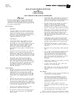 Preview for 1 page of Federal Signal Corporation MS100-01 Installation And Operating Instructions Manual