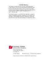 Предварительный просмотр 2 страницы Federal Signal Corporation PAGASYS GEN II Description, Installation, And User Manual