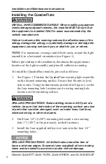 Preview for 4 page of Federal Signal Corporation QuadraFlare QL64-ARROW Installation And Service Instructions Manual