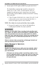 Preview for 6 page of Federal Signal Corporation QuadraFlare QL64-ARROW Installation And Service Instructions Manual