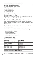 Preview for 8 page of Federal Signal Corporation QuadraFlare QL64-ARROW Installation And Service Instructions Manual