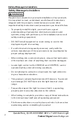 Preview for 2 page of Federal Signal Corporation QuadraFlare QL97LEDSCENE-SB Installation And Maintenance Instructions Manual