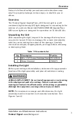 Preview for 3 page of Federal Signal Corporation QuadraFlare QL97LEDSCENE-SB Installation And Maintenance Instructions Manual