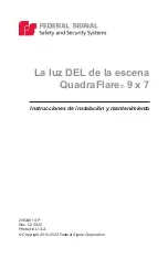 Preview for 13 page of Federal Signal Corporation QuadraFlare QL97LEDSCENE-SB Installation And Maintenance Instructions Manual