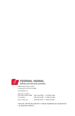 Preview for 24 page of Federal Signal Corporation QuadraFlare QL97LEDSCENE-SB Installation And Maintenance Instructions Manual