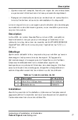 Preview for 27 page of Federal Signal Corporation QuadraFlare QL97LEDSCENE-SB Installation And Maintenance Instructions Manual