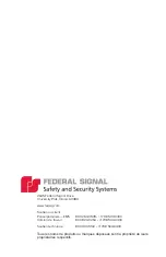 Preview for 36 page of Federal Signal Corporation QuadraFlare QL97LEDSCENE-SB Installation And Maintenance Instructions Manual