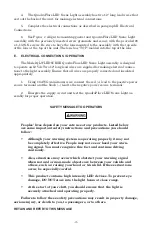 Preview for 3 page of Federal Signal Corporation QUADRAFLARE QL97LEDSCENE Instructions Manual