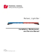 Federal Signal Corporation Reliant Installation Maintenance And Service Manual preview