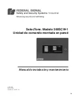 Предварительный просмотр 39 страницы Federal Signal Corporation SelecTone 300SCW-1 Installation And Maintenance Manual