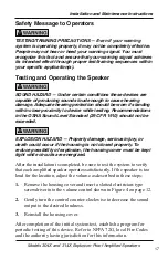 Preview for 17 page of Federal Signal Corporation SelecTone 304X Manual