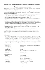 Preview for 3 page of Federal Signal Corporation StreamLine LP4 Installation And Service Instructions