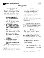 Preview for 1 page of Federal Signal Corporation STREETHAWK FHL4856R Wiring And Maintenance Instructions