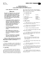 Preview for 1 page of Federal Signal Corporation SW200 Instructions