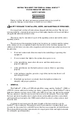 Preview for 2 page of Federal Signal Corporation UNISTAT USI Series Instruction Sheet