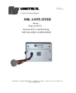 Preview for 1 page of Federal Signal Corporation Unitrol 280 Series Installation & Operation Manual