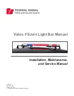 Federal Signal Corporation Valor FSJoin Installation Maintenance And Service Manual предпросмотр